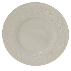 Wedgwood of Etrunia and Barlaston Dinner Plate Patrician Ivory 10.5 Inches‎